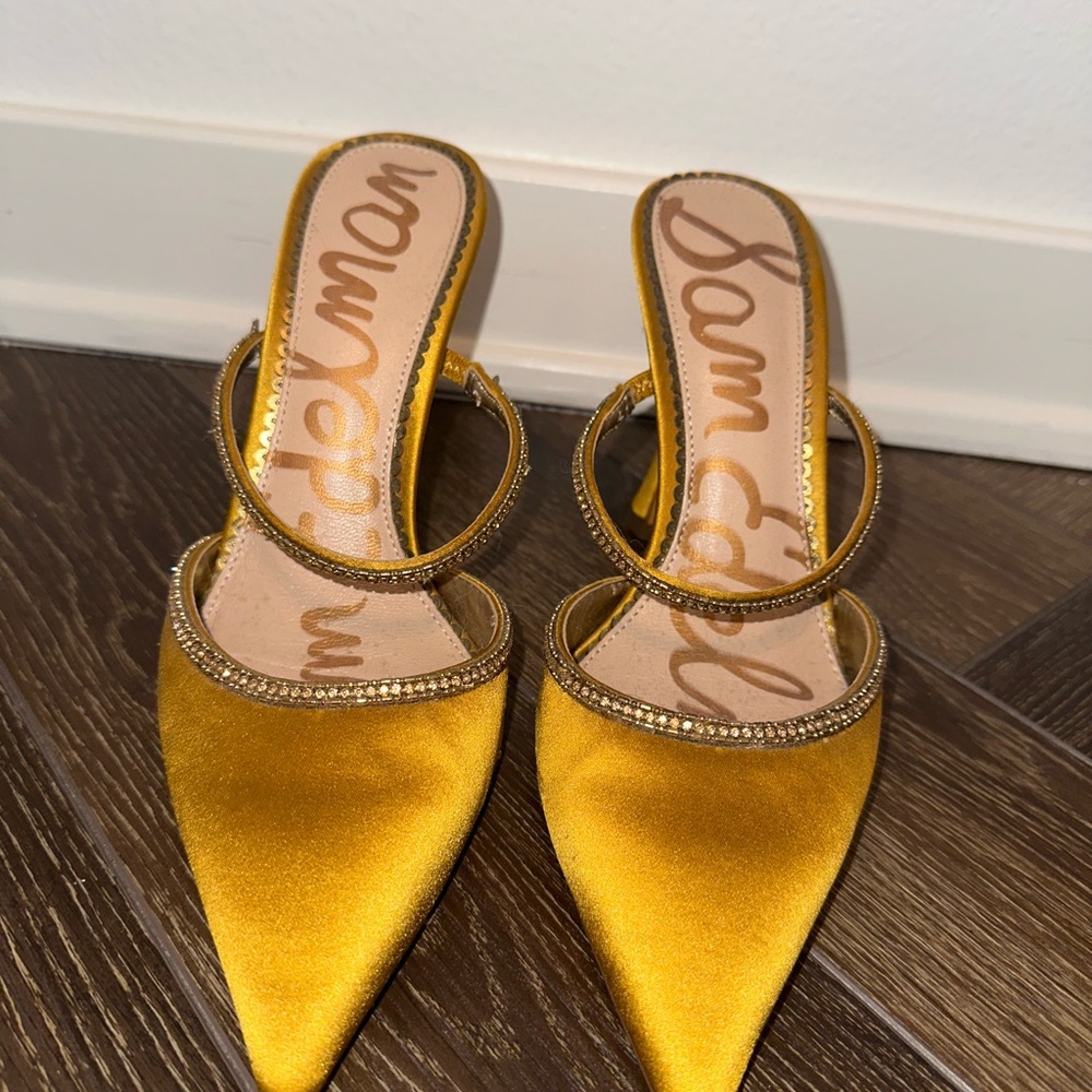 Sam Edelman Mustard Yellow Heels